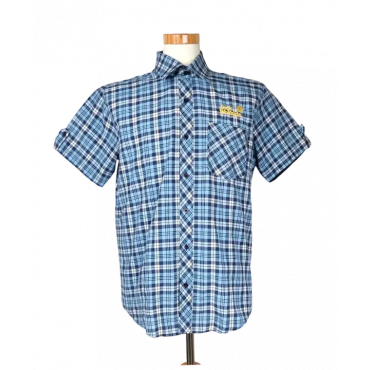 Jack Wolfskin Herren Outdoor-Hemd, blau - Gr. XL