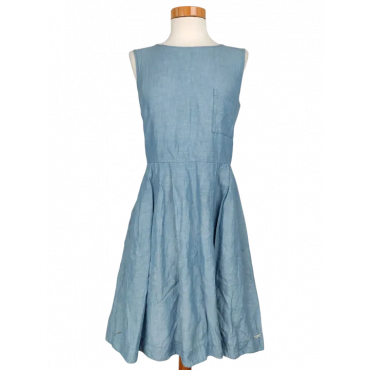 WOOLRICH Damen Midikleid, blau - Gr. S 