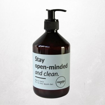 Bio-Flüssigseife Stay open-minded and clean 500ml