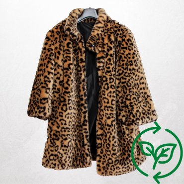 Leoparden-Mantel aus Kunstpelz forever21 Carla Vintage x Fashion 4 Future