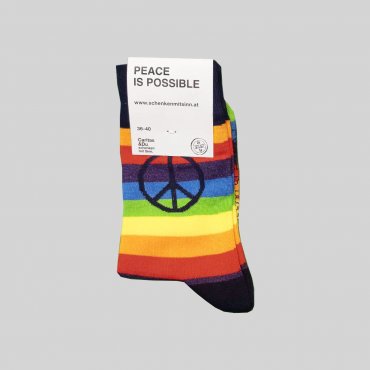 Regenbogen Peace Socken 