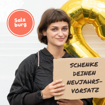 Spende deinen Neujahrsvorsatz für Menschen in Not in Salzburg