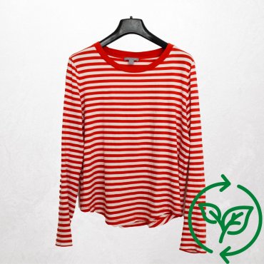 Langärmeliges Shirt rot-weiß gestreift von Cos Carla Vintage x Fashion 4 Future