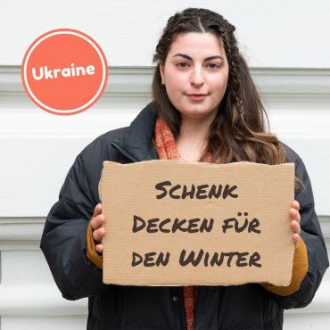 Schenk warme Decken für den kalten Winter in der Ukraine