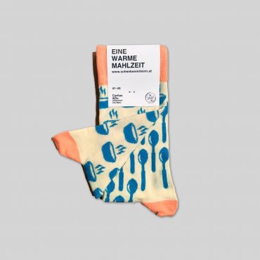 "Warme Mahlzeit"-Socken