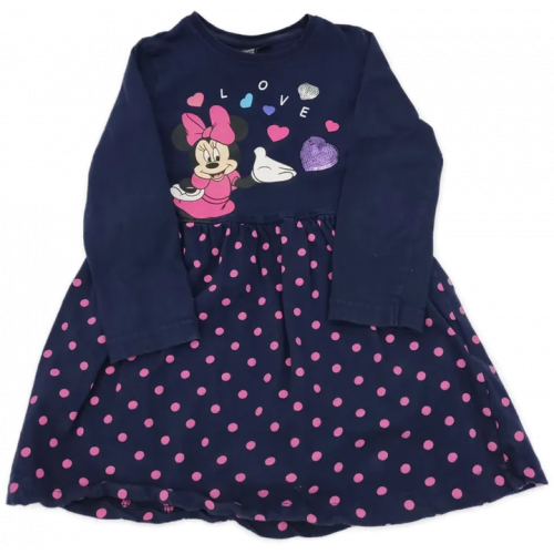 Disney Minnie Mouse Kinder Kleid marine/pink Gr. 104