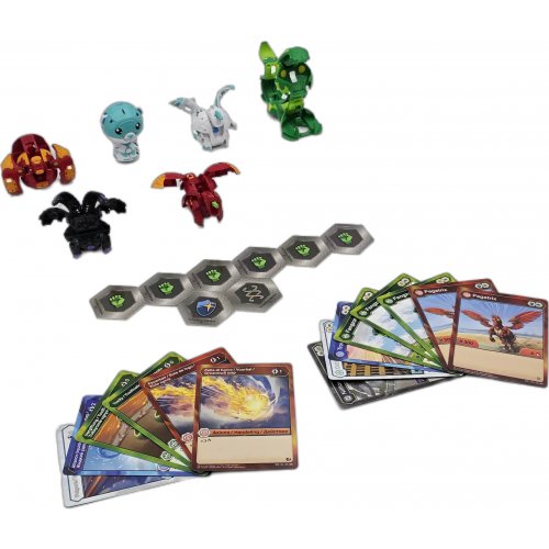 Bakugan Battle Pack (5er-Set) inkl. 14 Battle-Brawlers-Karten & 8 BakuCores