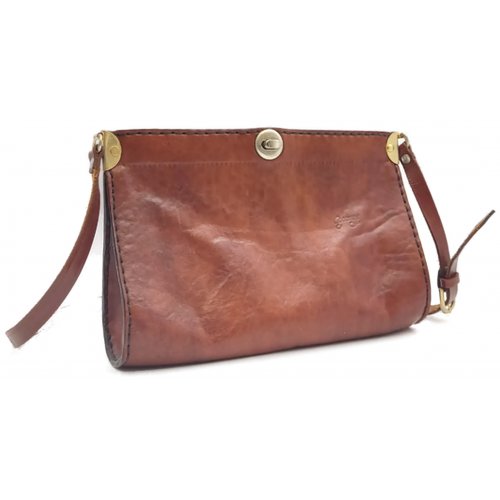 Georges Vintage Leder Umhängetasche congnacbraun