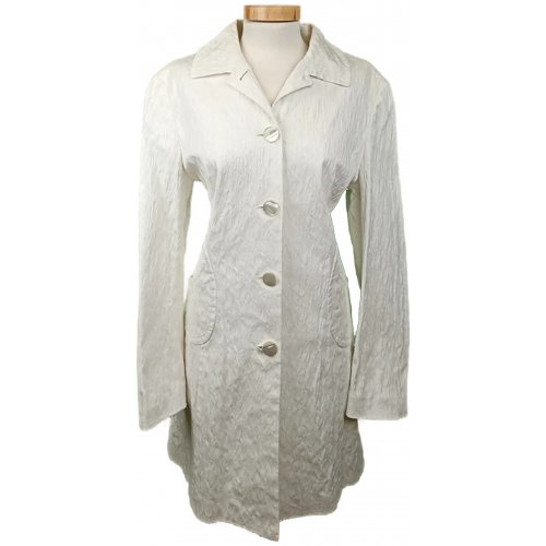 Apriori Damenmantel blumenmuster creme Gr. L