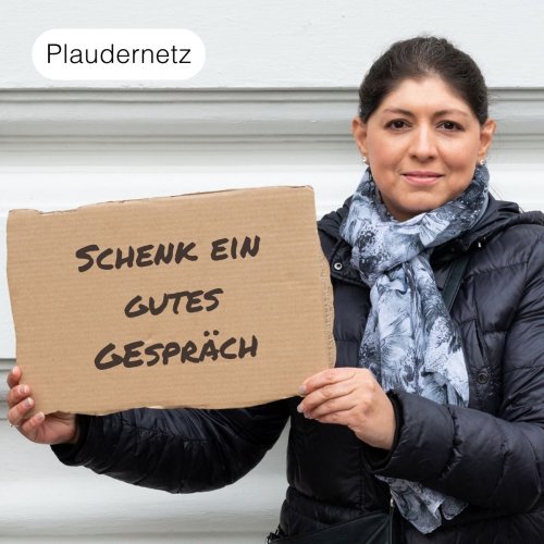 Schenk einsamen Menschen eine Stunde Plaudern
