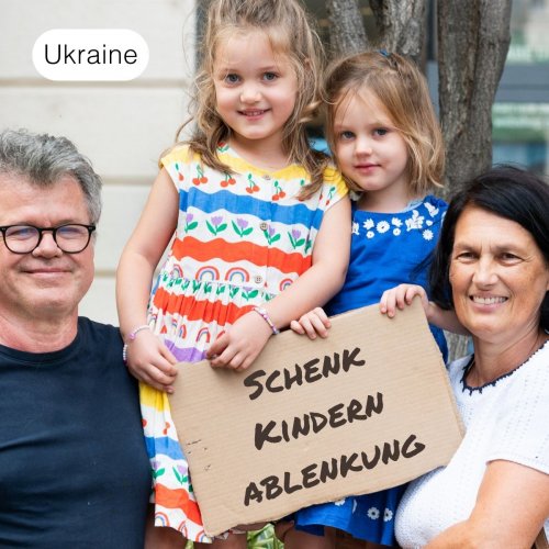 Schenk Kindern in der Ukraine einen sicheren Raum zum Spielen
