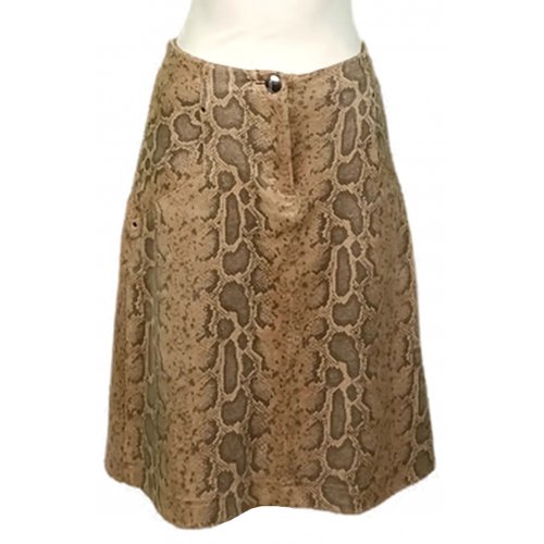 Marc Cain Midirock Schlangenprint beige Gr. M