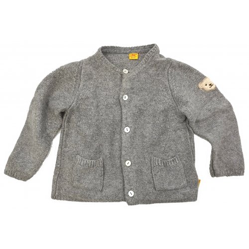 Steiff Baby Pullover grau Gr. 68 cm/6m