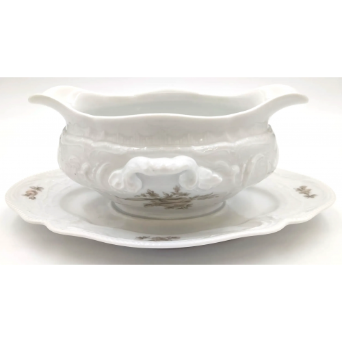 Rosenthal Classic Rose Collection Sauciere mit Unterteller einteilig