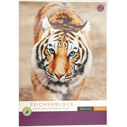 Edition Dürer Zeichenblock DIN A4, 18 Blatt, Zeichenpapier 100 g/m²