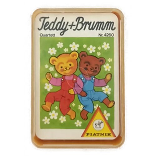 Teddy + Brumm Quartett - Vintage Kartenspiel