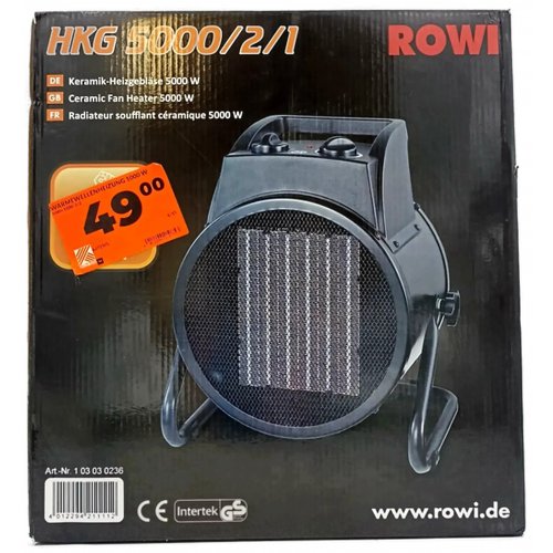 Rowi HKG 5000/2/1 Keramik-Heizgebläse (OVP)