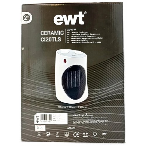 ewt CERAMIC C120TLS - Keramik Heizlüfter (OVP)