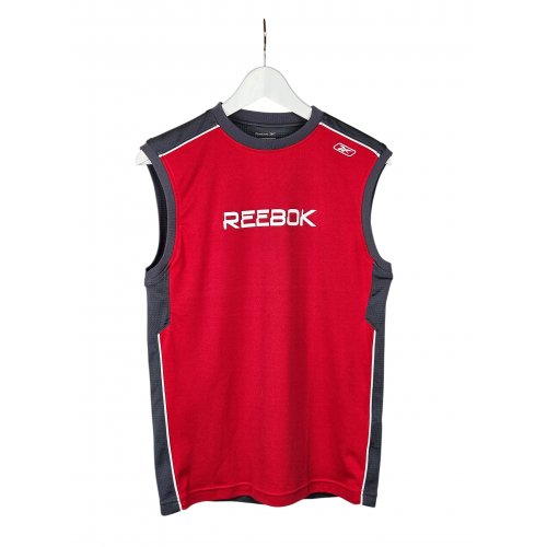 REEBOOK Herren Sportshirt, rot-grau - Gr. S