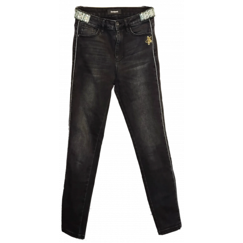 Desigual Damen Jeans schwarz Gr. 26