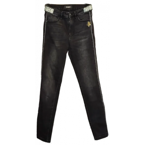 Desigual Damen Jeans schwarz Gr. 26