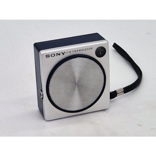 Sony Vintage 8 Transistor Taschenradio (AM/Mittelwelle) - Dunkelblau/Silber
