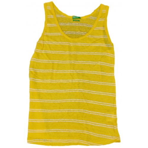 United Colors of Benetton Kindertop gelb/weiß Gr. M