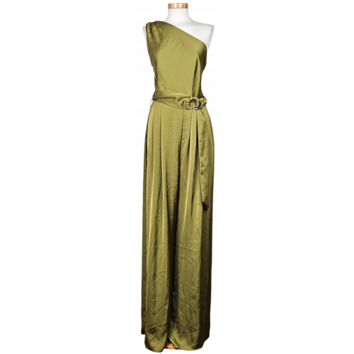 ZARA Damen Jumpsuit, grün - Gr. XL 