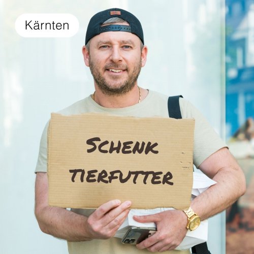Schenk eine Dose Hunde- oder Katzenfutter