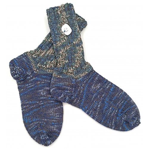 Handgestrickte Wollsocken Gr. 40