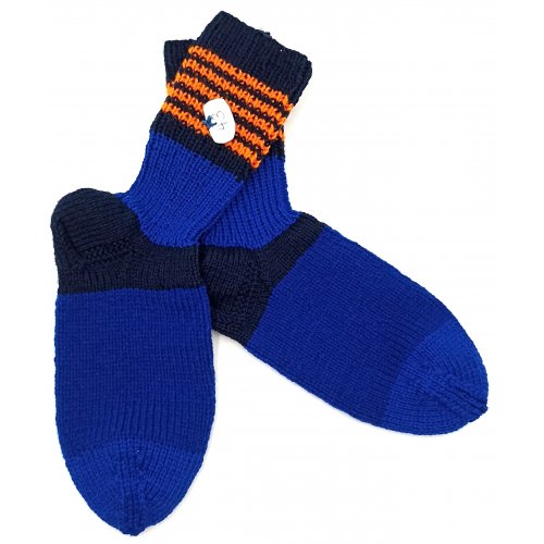 Handgestrickte Wollsocken Gr. 43