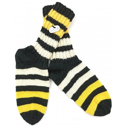 Handgestrickte Wollsocken Gr. 43/44