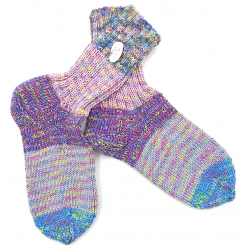 Handgestrickte Wollsocken Gr. 40