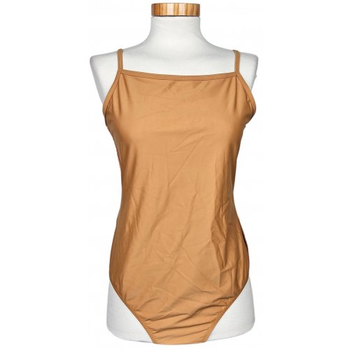Organic Basics Damen Badeanzug, ocker - Gr. L 
