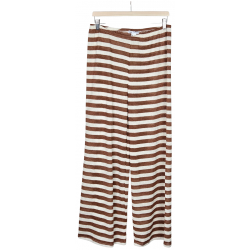 ZARA Damen Hose, braun/beige - Gr. L