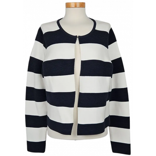 Christian Berg Damen Weste, blau/weiß - Gr. XL 
