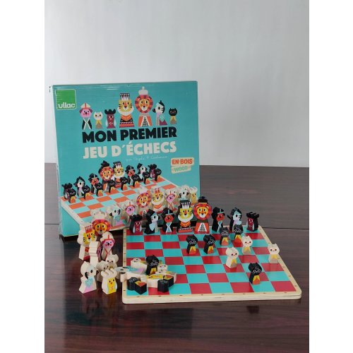 MON PREMIER JEU D´ÉCHECS - Schachspiel aus Holz für Kinder - vilac