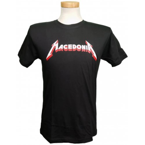 Macedonia Herrenshirt schwarz Gr. M