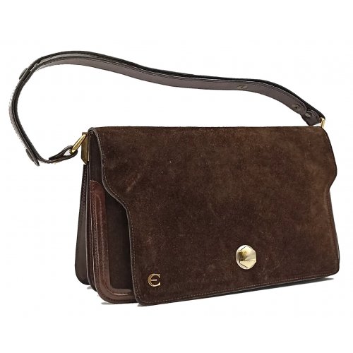 Vintage Rauledertasche Damen braun