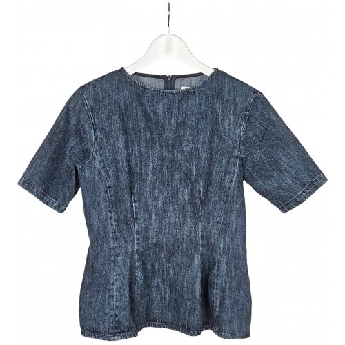 ZARA Damen Jeanstop, blau - Gr. L