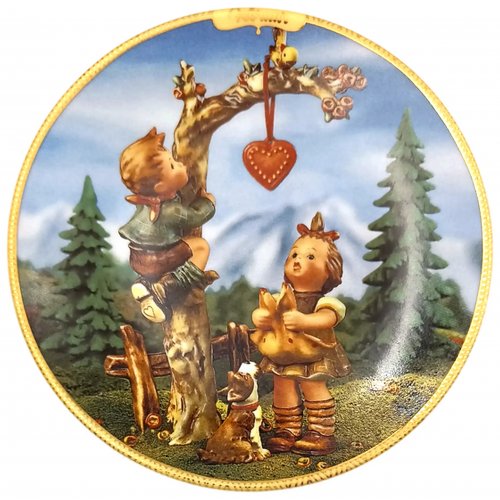 Sammelteller „Kindheitsfreuden der Jahreszeiten“ von M.I. Hummel - Februar (Teller A 662)