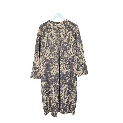 ZARA Damen Longjacke, schwarz/creme - Gr. M