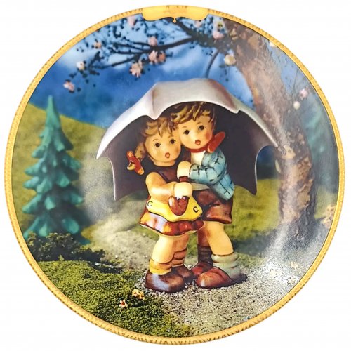 Sammelteller „Kindheitsfreuden der Jahreszeiten“ von M.I. Hummel  April (Teller A 1147)