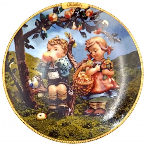 Sammelteller „Kindheitsfreuden der Jahreszeiten“ von M.I. Hummel - Oktober (Teller A 181)