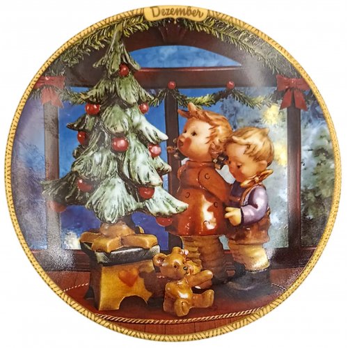 Sammelteller „Kindheitsfreuden der Jahreszeiten“ von M.I. Hummel - Dezember (Teller A 1274)