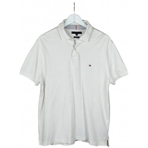 TOMMY HILFIGER Herren Polohemd, weiß - Gr. XL