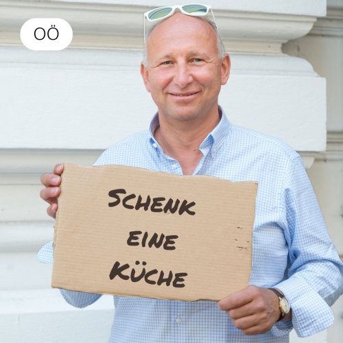 Schenk einen Baustein für eine neue Küche