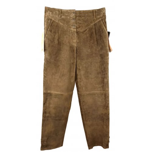 Landhaus C&A Naturally Damenlederhose braun Gr. L