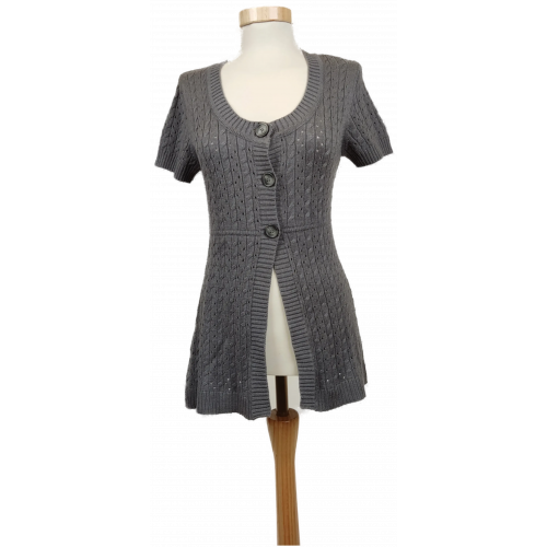 S. Oliver Damen Strickweste grau Gr. 34