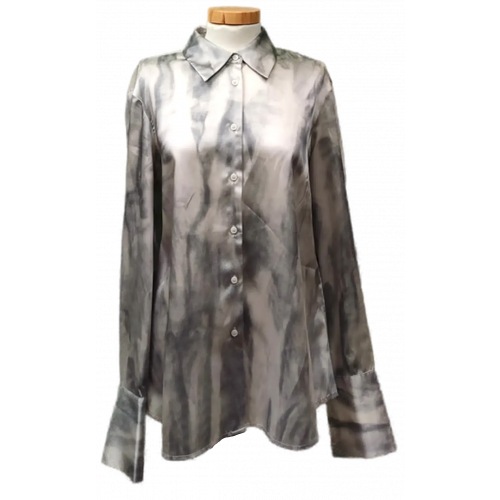 Sisley Damenhemd grau gemustert Gr. M